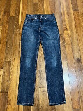 Levi's  Jeans Men's  Blue Dark Wash Slim Fit Mid Rise